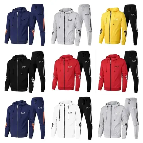 EA7 Men's Hoodie and Jogger Tracksuit Collection