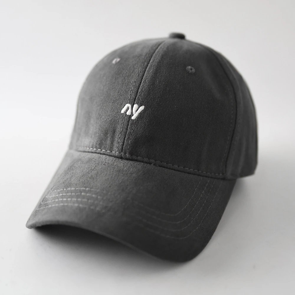棒球帽磨毛nv灰