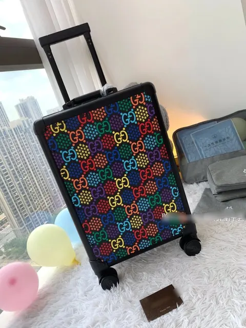 Gucci Multicolor GG Pattern Suitcase