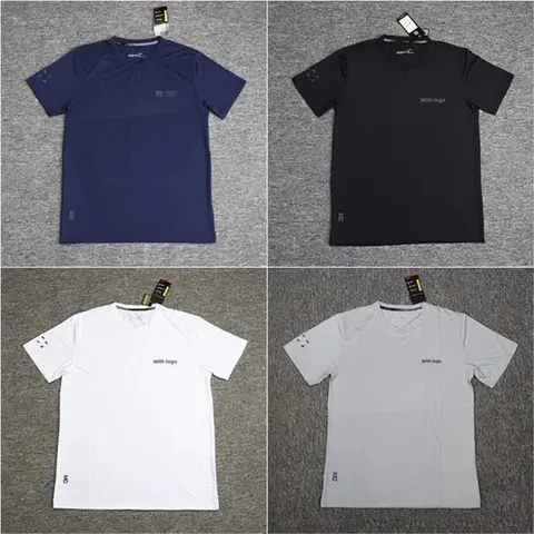 4-Pack Performance T-Shirts in Navy, Black, White, and Gray