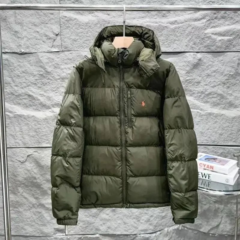 最高品质-90%白绒-军绿色