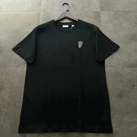 BORN IN SKY Black T-Shirt with Logo Patch