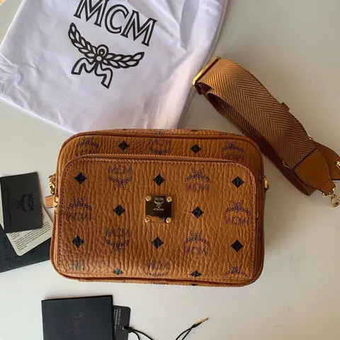 MCM Brown Monogram Crossbody Bag