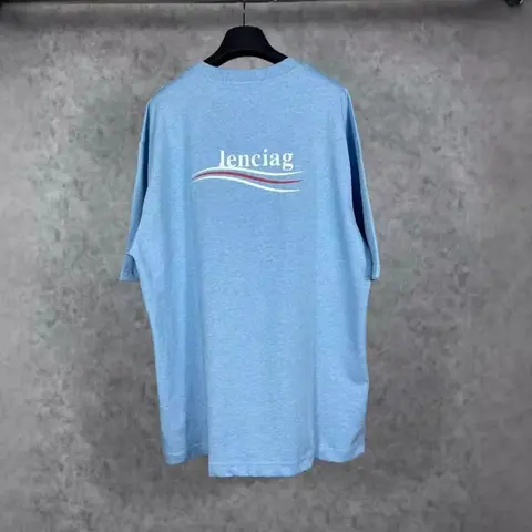 Lenciag Oversized Light Blue T-Shirt