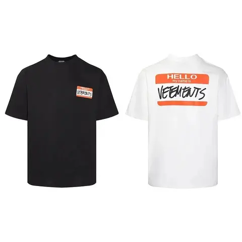 VETEMENTS Hello My Name Is T-Shirt