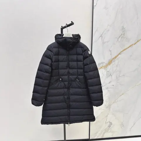 Moncler Black Quilted Down Coat
