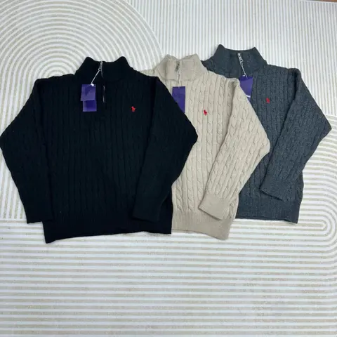 Ralph Lauren Cable Knit Quarter-Zip Sweaters