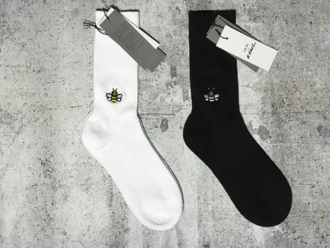 CD x Kwas Bee Design Cotton Terry-Loop Socks Unisex