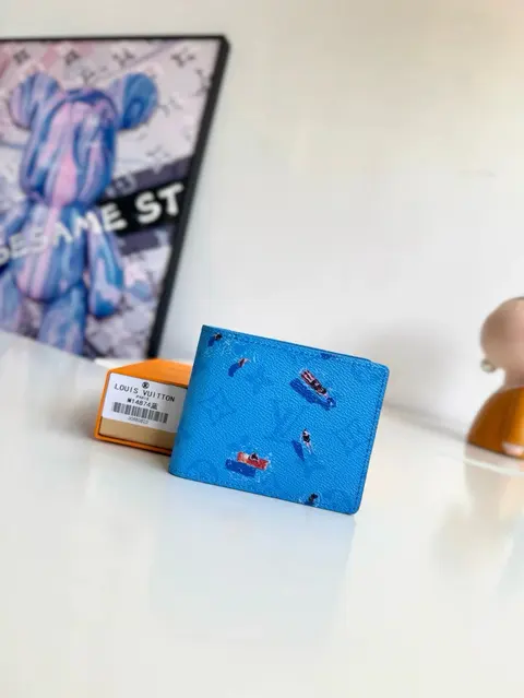Louis Vuitton Blue Printed Wallet M14874