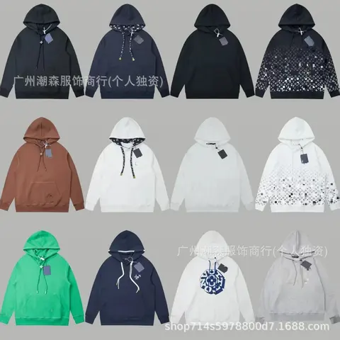 Collection of Hooded Sweatshirts in Various Colors and Designs