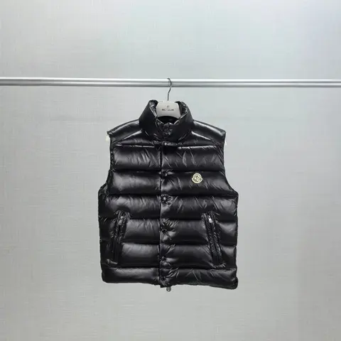 Moncler Black Quilted Down Vest