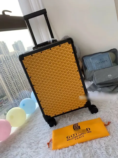 Goyard Monogram Luggage Suitcase