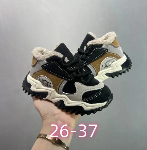 UGG Kids Chunky Sneakers with Faux Fur Lining