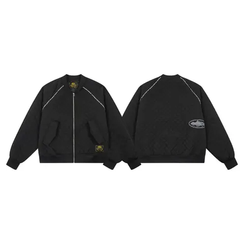 Schott Quilted Bomber Jacket