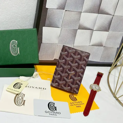 Goyard Monogram Wallet with Box and Accessories