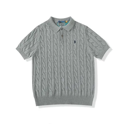 Polo Ralph Lauren Cable Knit Short Sleeve Polo Shirt