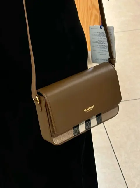 Burberry Check Detail Crossbody Bag