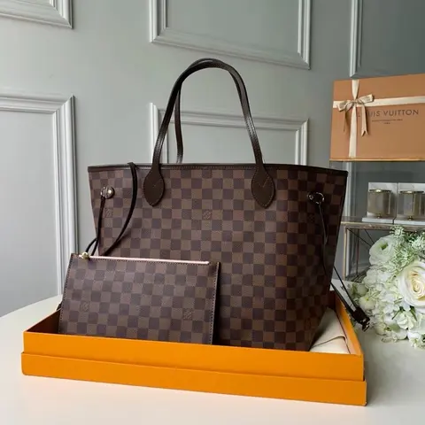Louis Vuitton Neverfull GM Damier Ebene Tote Bag