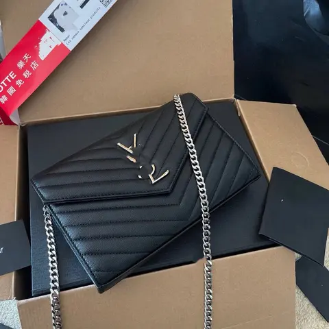 Louis Vuitton Black Quilted Shoulder Bag with Chain Strap
