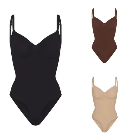 Sexy Shapewear Thong Bodysuit for Waist, Abdomen and Hips - Kardashian-Style Seamless Triangle