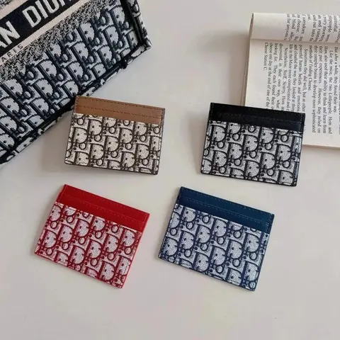 Dior Oblique Pattern Card Holders
