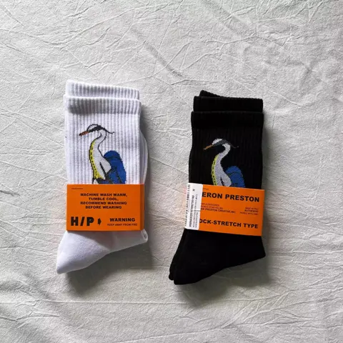 Heron Preston Bird Print Crew Socks