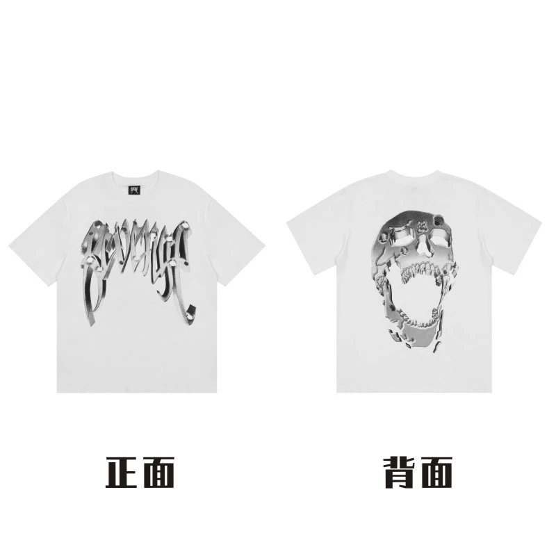 533-白色-金属骷髅