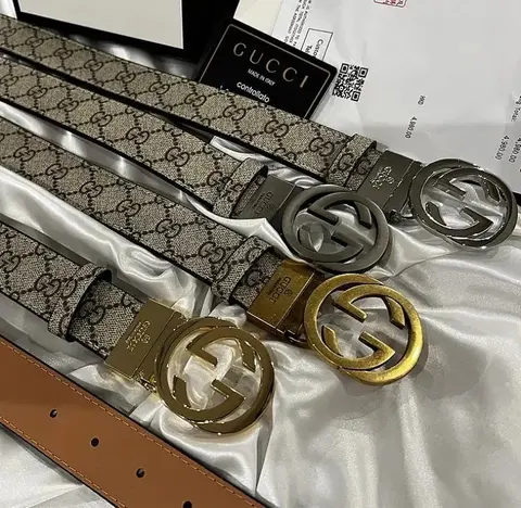 Gucci GG Monogram Web Belt Collection