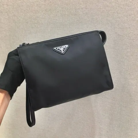 Prada Black Nylon Clutch Bag
