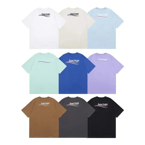 Lenciaga Logo Print T-Shirt Collection