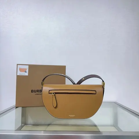 Burberry Tan Leather Crossbody Bag
