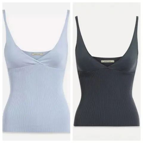 Jacquemus Ribbed V-Neck Tank Top