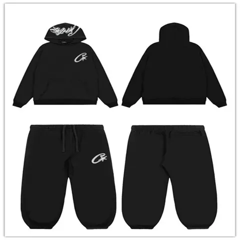 CK Black Hoodie and Sweatpants Set