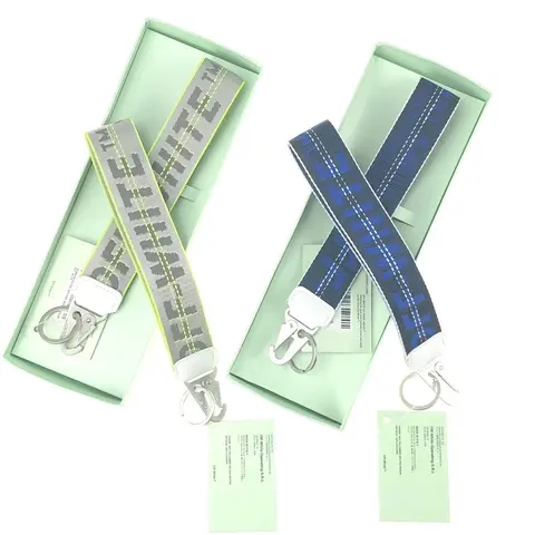 Off-White Industrial Strap Keychains