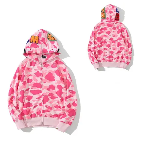 BAPE Pink Camouflage Hoodie