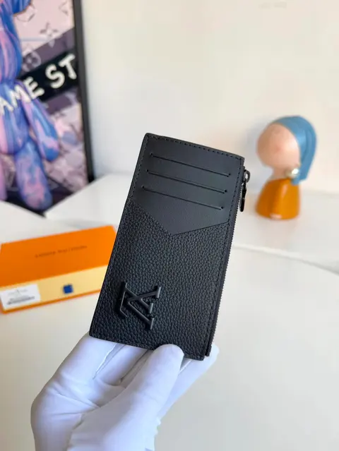 Louis Vuitton Black Leather Card Holder