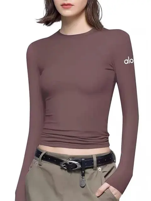 alo Long Sleeve Crop Top