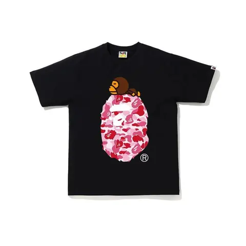 BAPE x A Bathing Ape Pink Camo猿头 T-Shirt