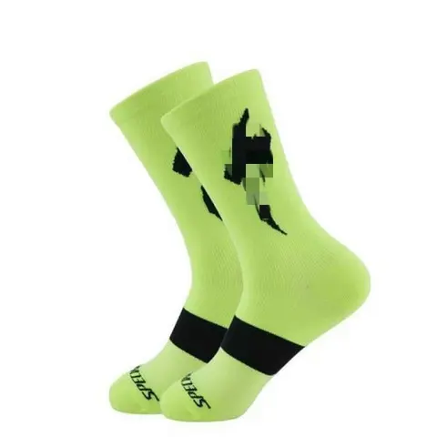 Spalding Neon Green Performance Socks