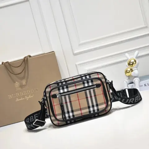 Burberry Check Pattern Crossbody Bag