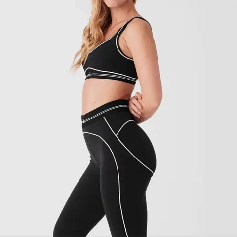 Women's Summer Letter-Print Yoga Casual Two-Piece Set