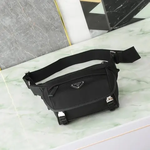Prada Black Nylon Waist Bag