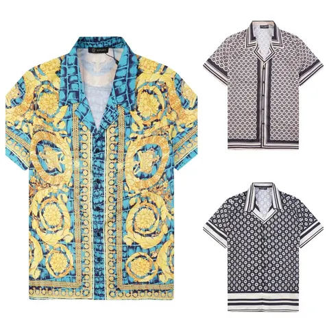 Versace Printed Short Sleeve Shirts Collection