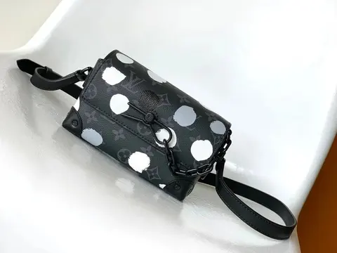 Louis Vuitton Black Monogram Polka Dot Crossbody Bag