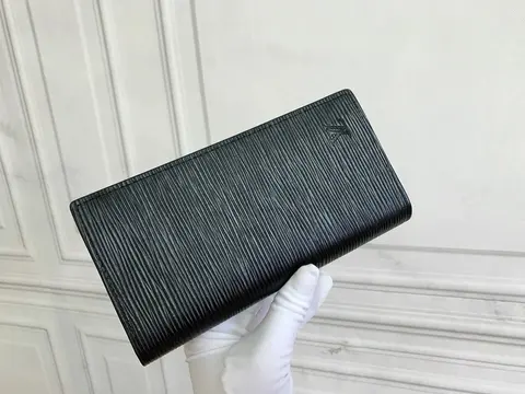 Louis Vuitton Black Epi Leather Long Wallet