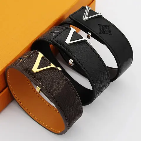Louis Vuitton Monogram Leather Bracelets