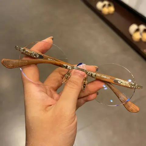 CRDAN Wooden Frame Eyeglasses CH8131