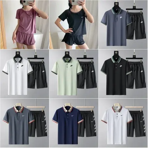 Nike Polo Shirt and Shorts Set Collection