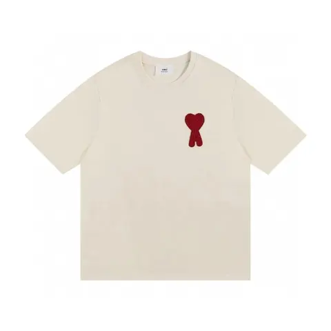 AMI Paris Heart Embroidered T-Shirt