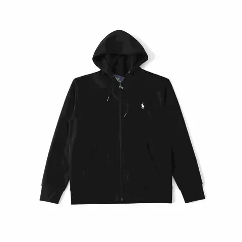 Ralph Lauren Black Zip-Up Hoodie